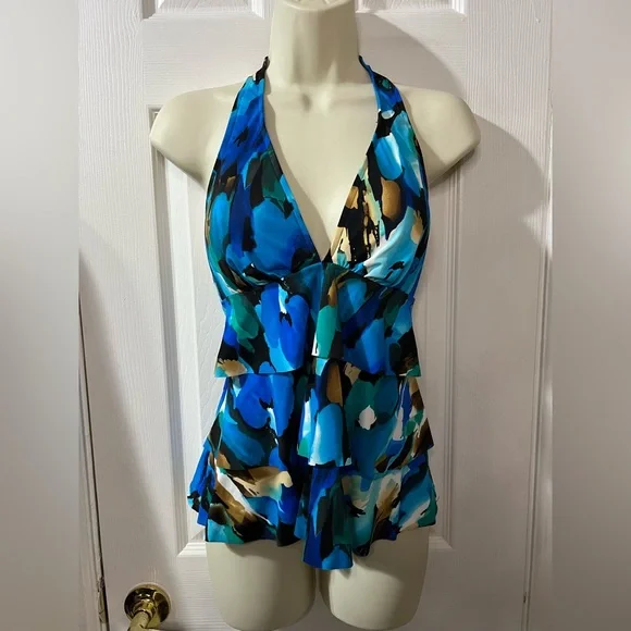 Caribbean Joe Swim Caribbean Joe Tankini Top Sz Poshmark